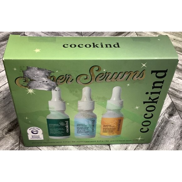 Super Serums Set Cocokind Chlorophyll Vitamin C Ceramide Barrier - Picture 2 of 5